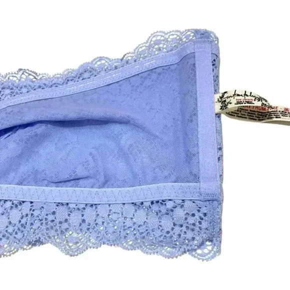 Free People Lacey Looks Light Blue Lace Bandeau M - Picture 6 of 7